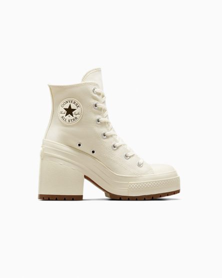 Women's Converse Chuck 70 De Luxe Heel High Top Shoes Beige / Black | AU 351C8L